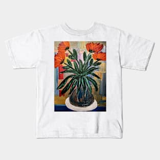 A lovely boutique of flowers vintage style vase Kids T-Shirt